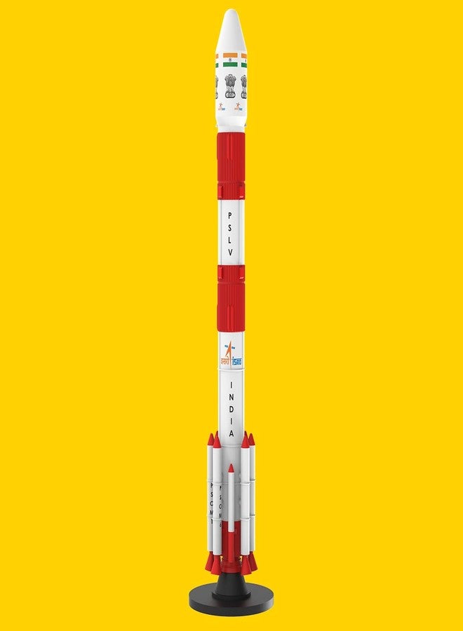 SquareDrop PSLV Polar Satellite Launch Vehicle - Aditya L1 Mission - Prototype Model - Plastic Rocket Model - Astronomy - Sky Science - DIY Activity Kit - Multi Color - Image 2